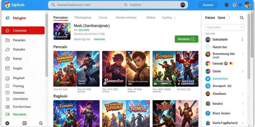 Arena pertempuran yang dirancang dengan detail.