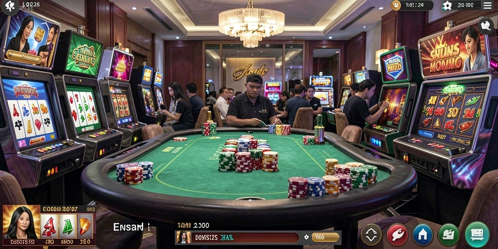 Tangkapan layar yang menunjukkan grafis memukau dalam game.