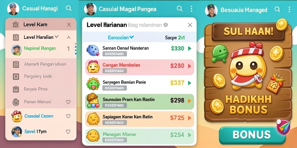 Tangkapan layar aksi seru berbagai level menara.
